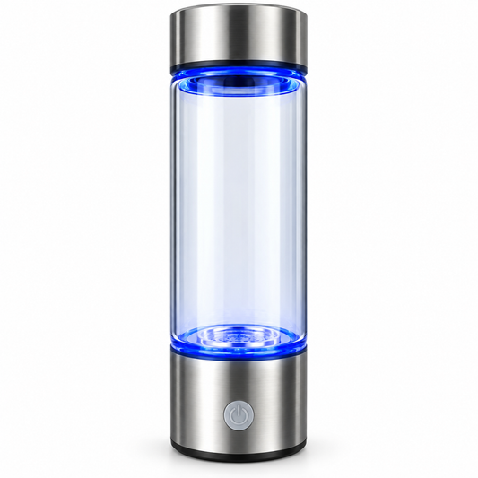 Hydrogen Water Bottle Generator 2200 PPB SPE PEM, Rechargeable 16oz Portable Hydrogen-Rich Water Bottle