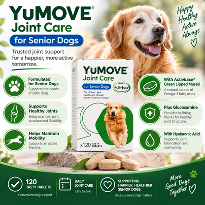 YuMOVE Joint Care for Senior Dogs – 120 Tablets | Hip & Joint Mobility Support